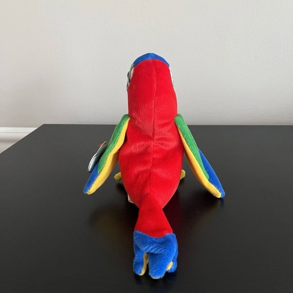 TY Beanie Babies Jabber Parrot Bird Plush Stuffed Animal 6 Inch - Picture 5 of 8